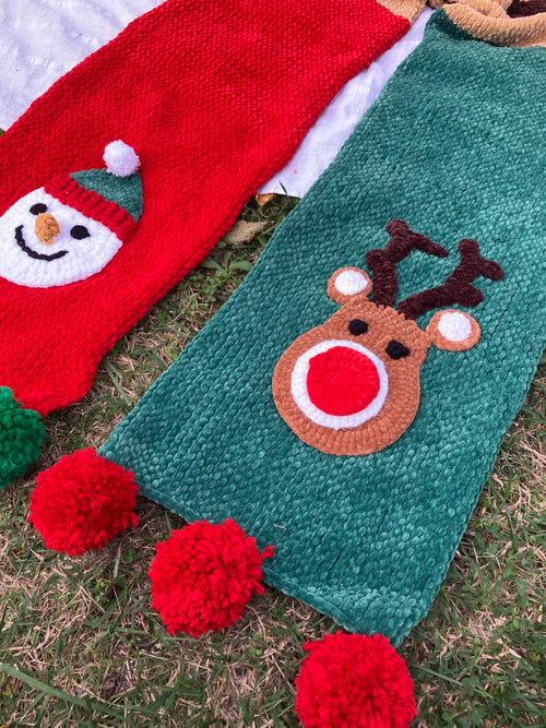 Christmas Joy El Örgüsü Atkı