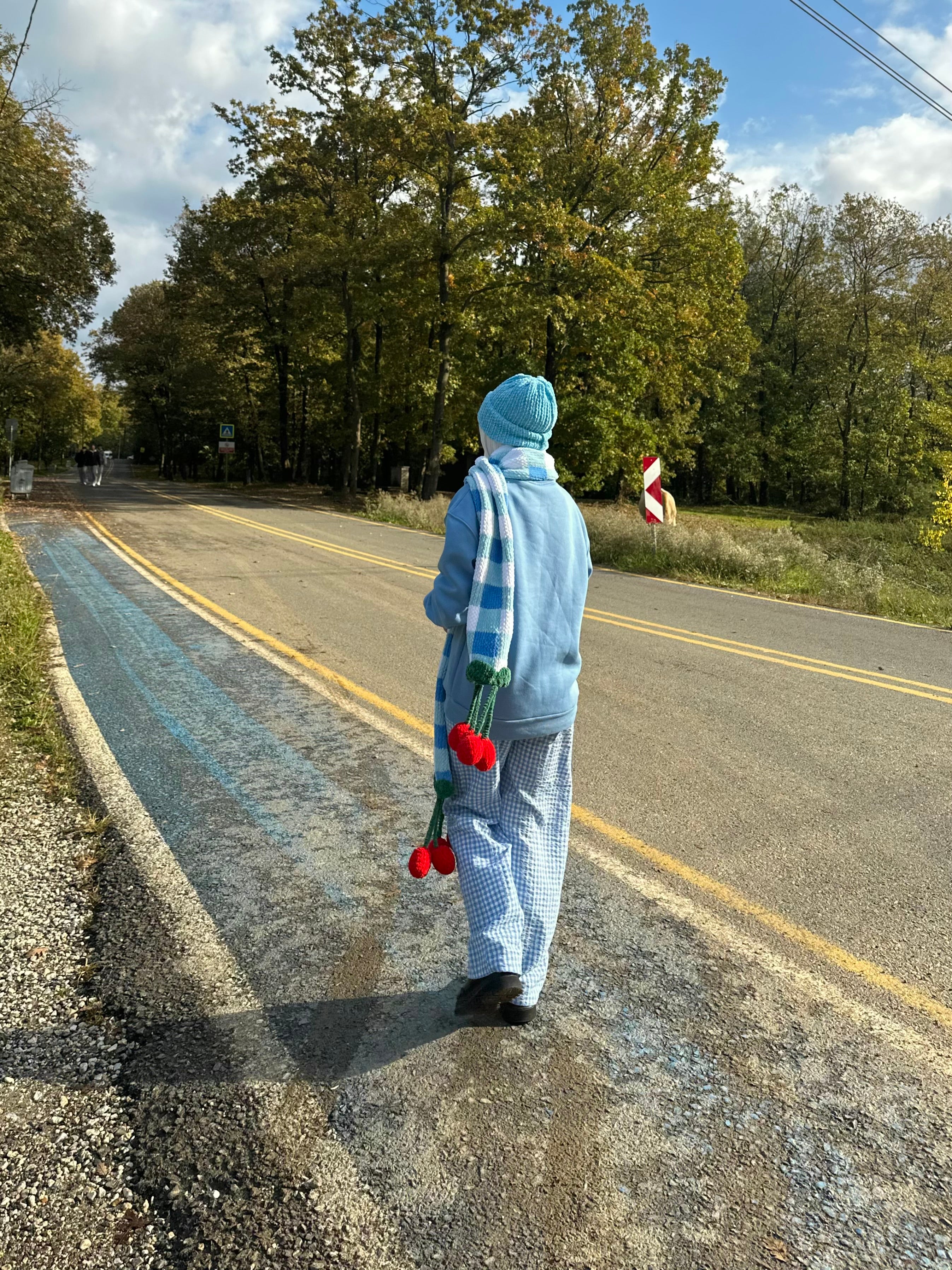 Cherry Pöti El Örgüsü Atkı