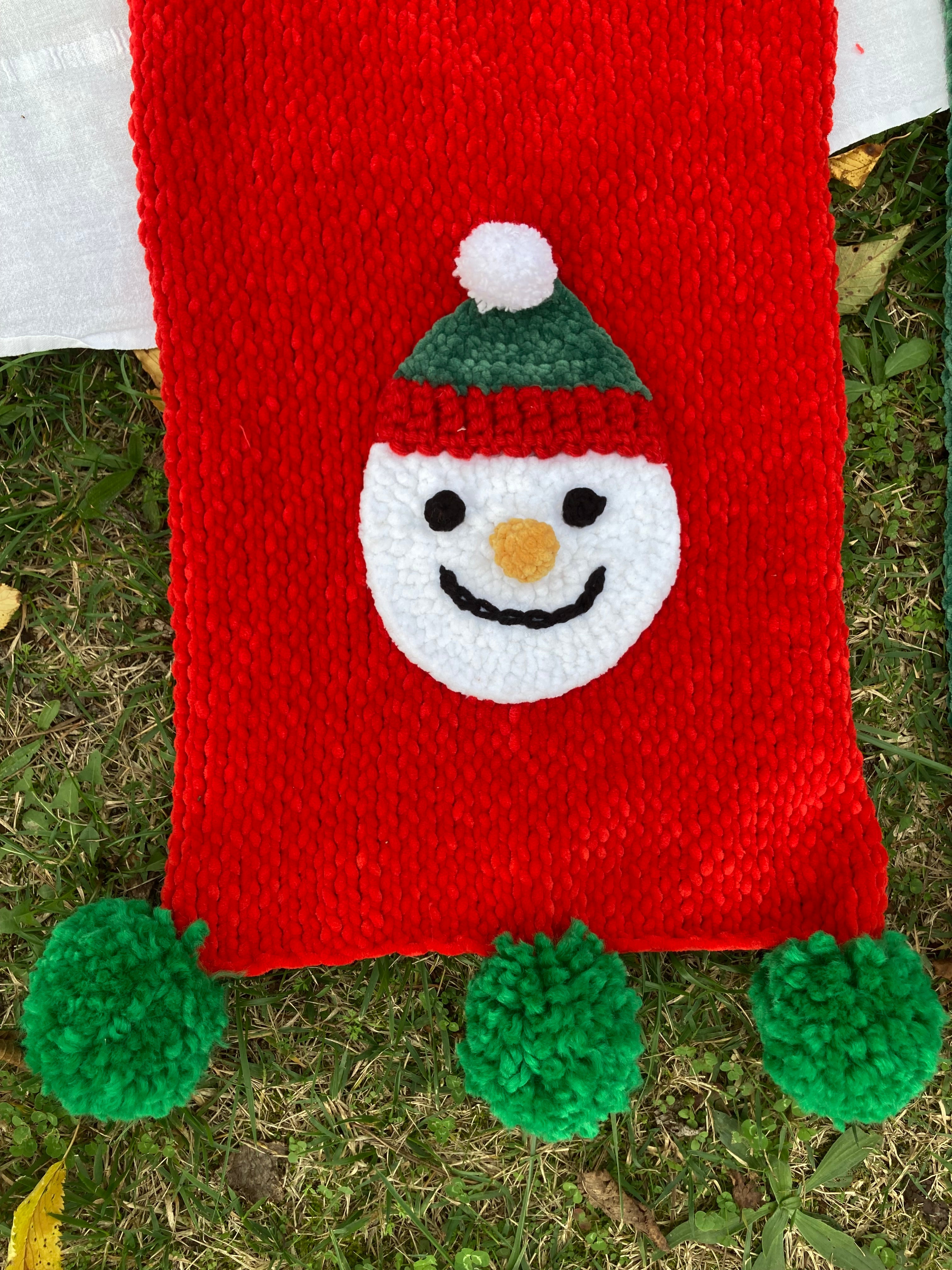 Christmas Joy El Örgüsü Atkı