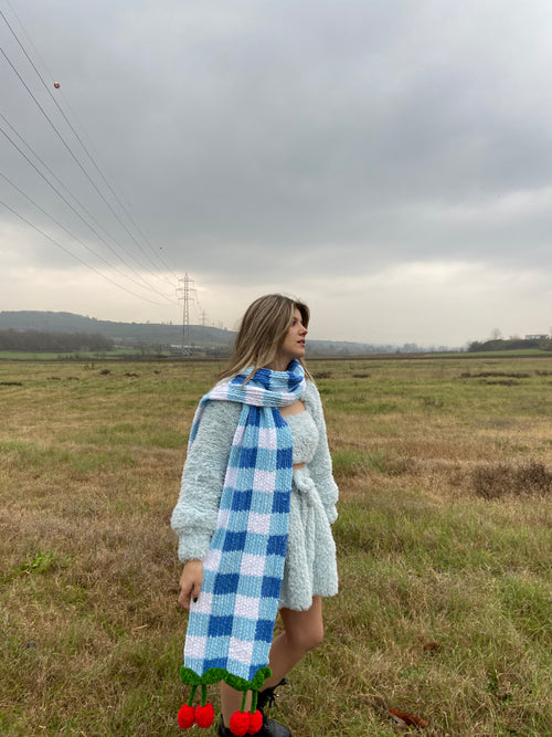 Cherry Pöti El Örgüsü Atkı