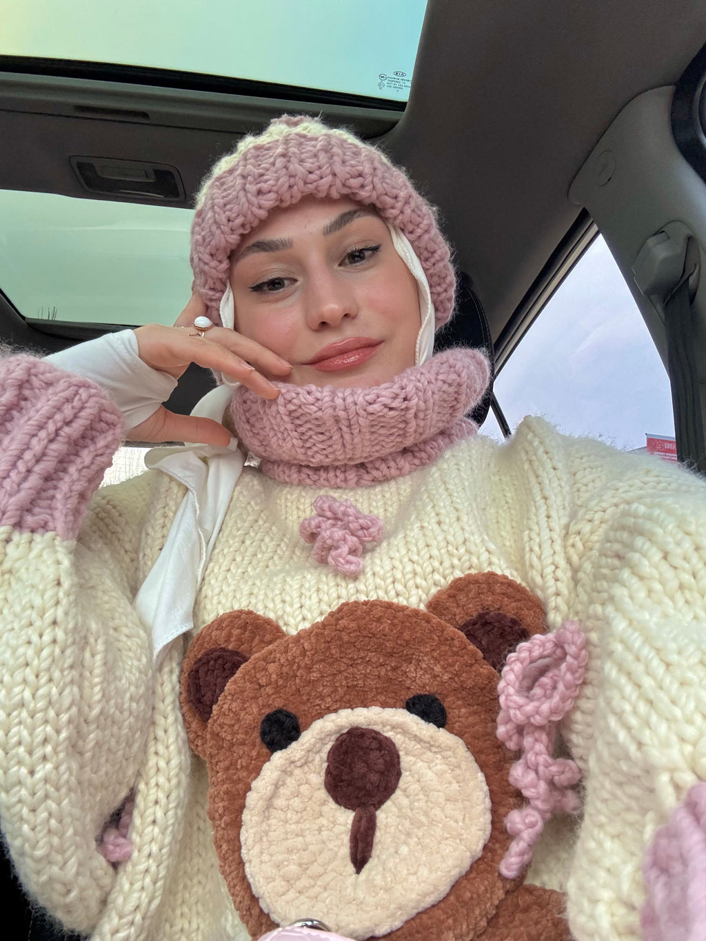 Tedy Bear El Örgüsü Kazak