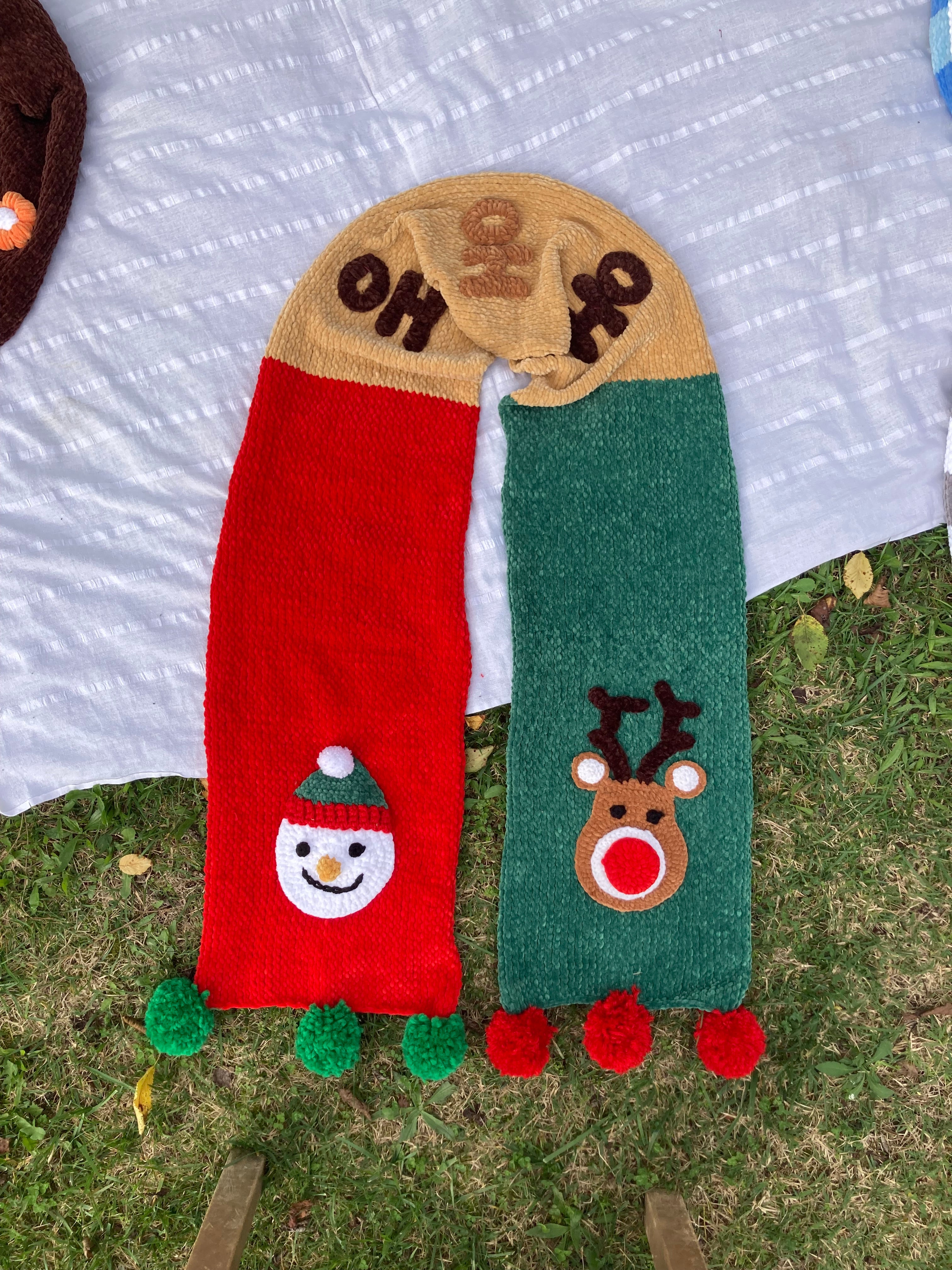 Christmas Joy El Örgüsü Atkı