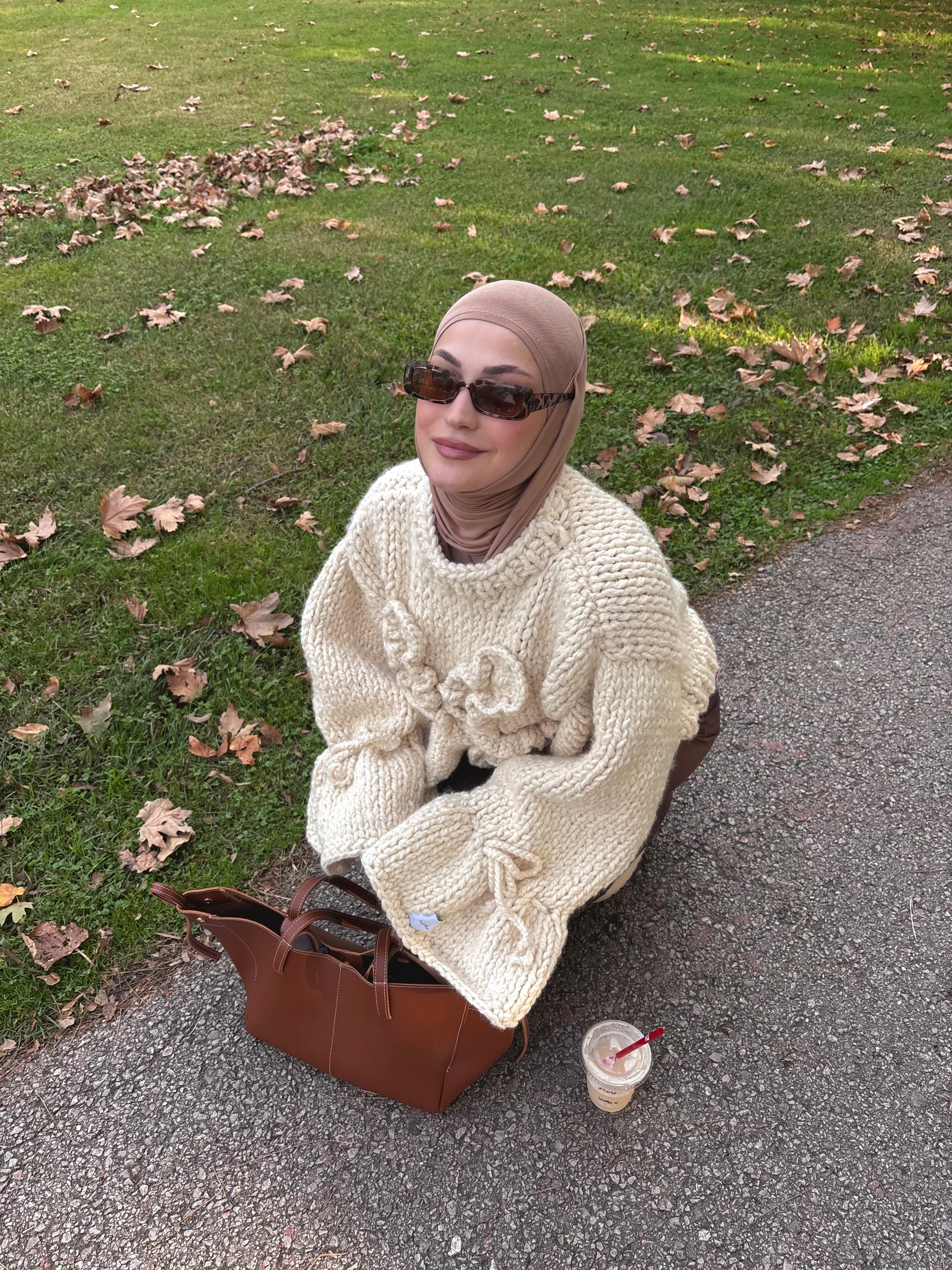 Marshmallow El Örgüsü Kazak