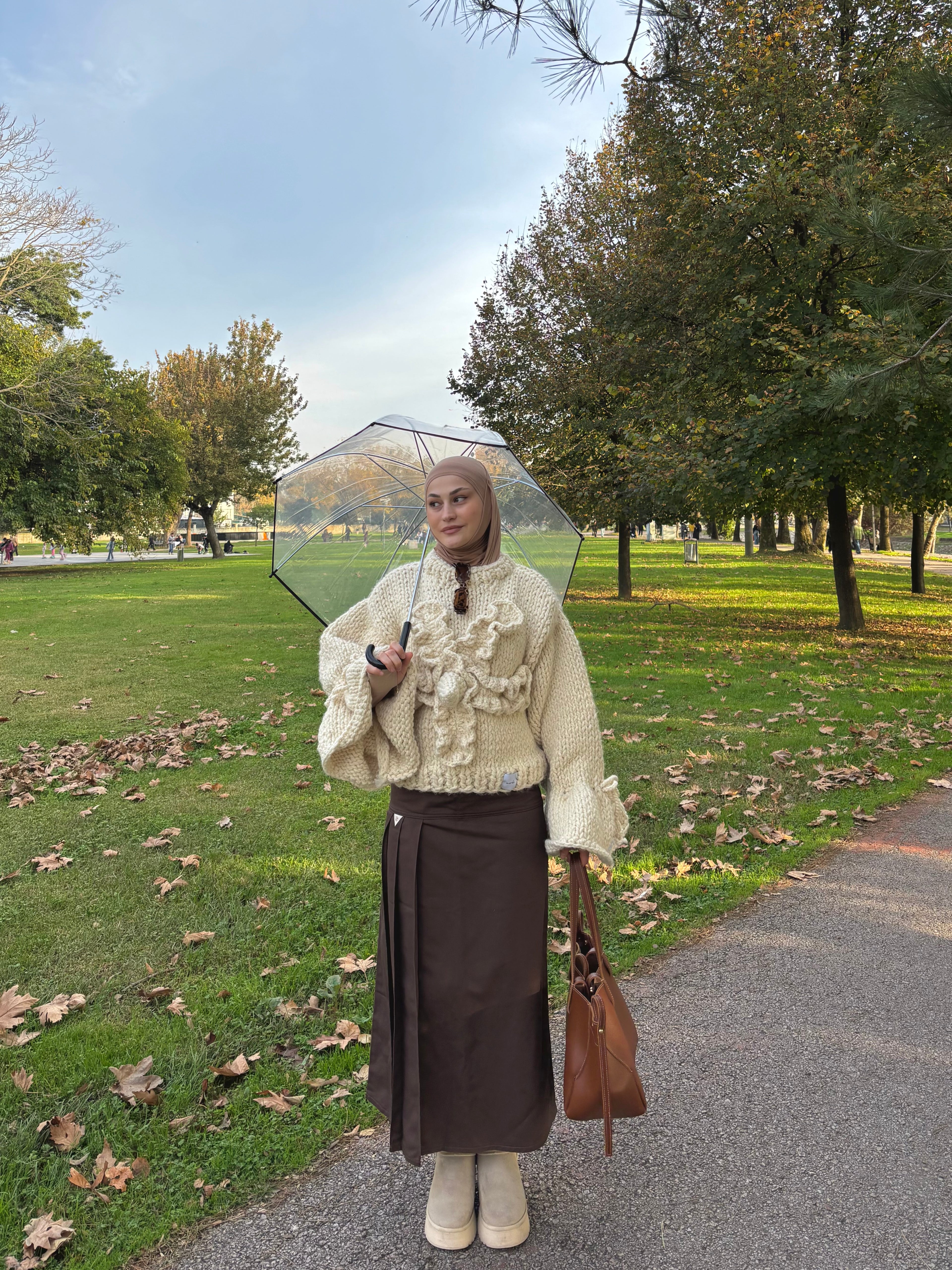 Marshmallow El Örgüsü Kazak