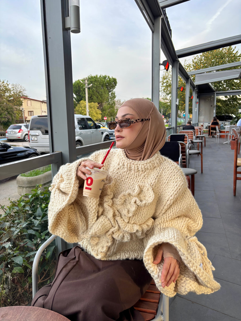 Marshmallow El Örgüsü Kazak