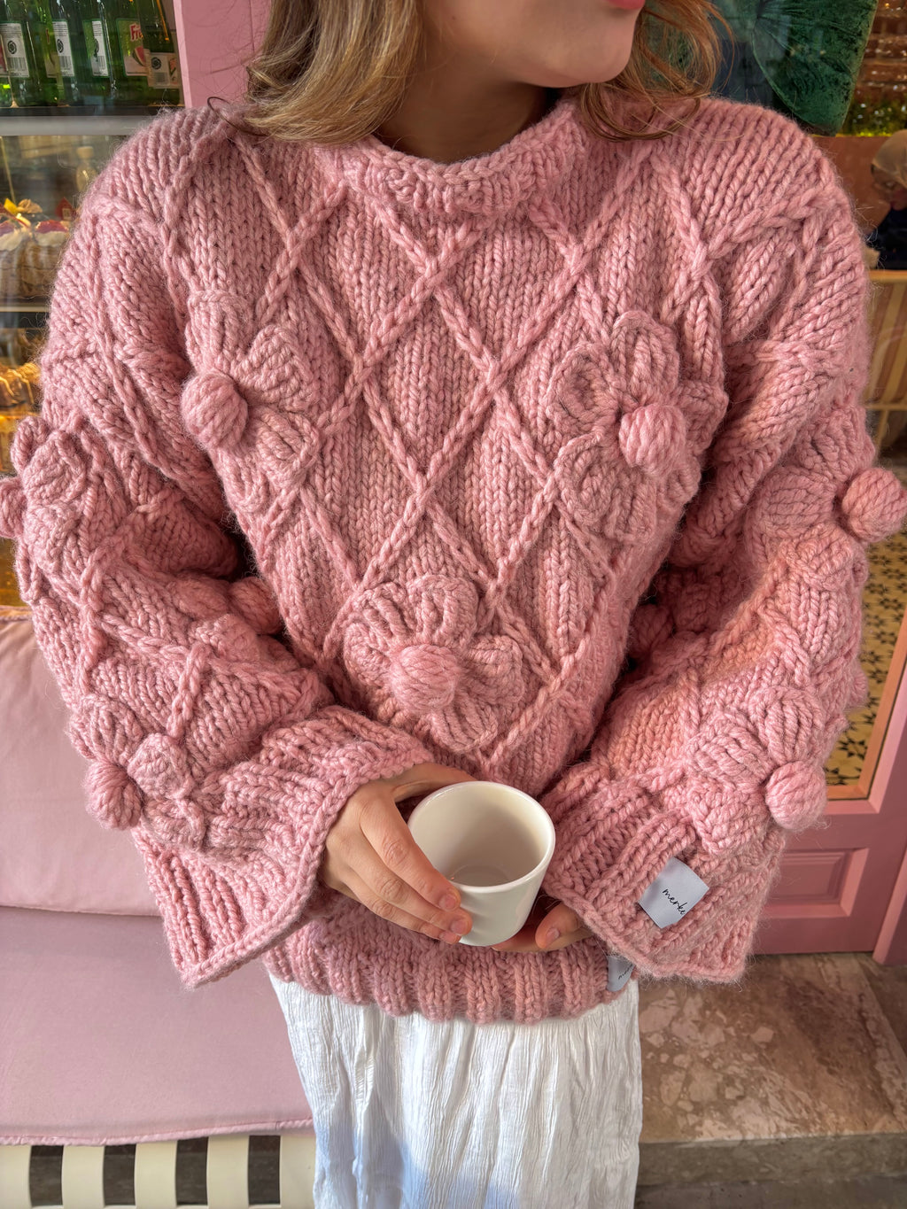 Bubble Bloom El Örgüsü Kazak