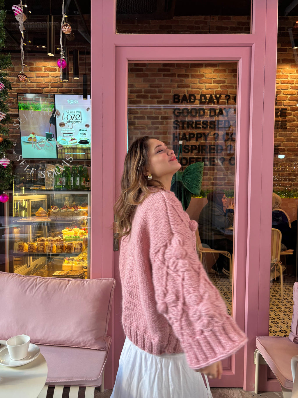 Bubble Bloom El Örgüsü Kazak