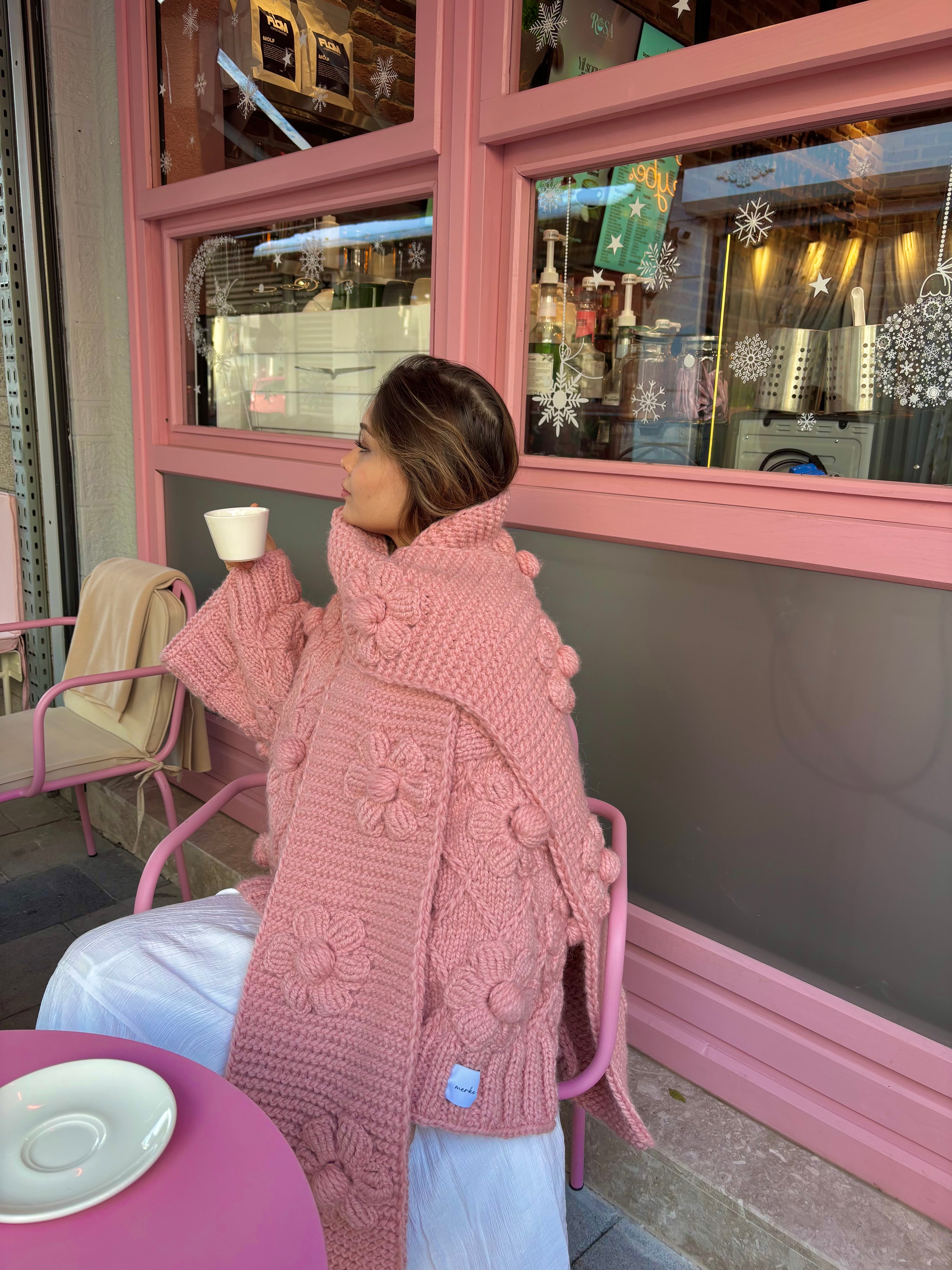 Bubble Bloom El Örgüsü Kazak