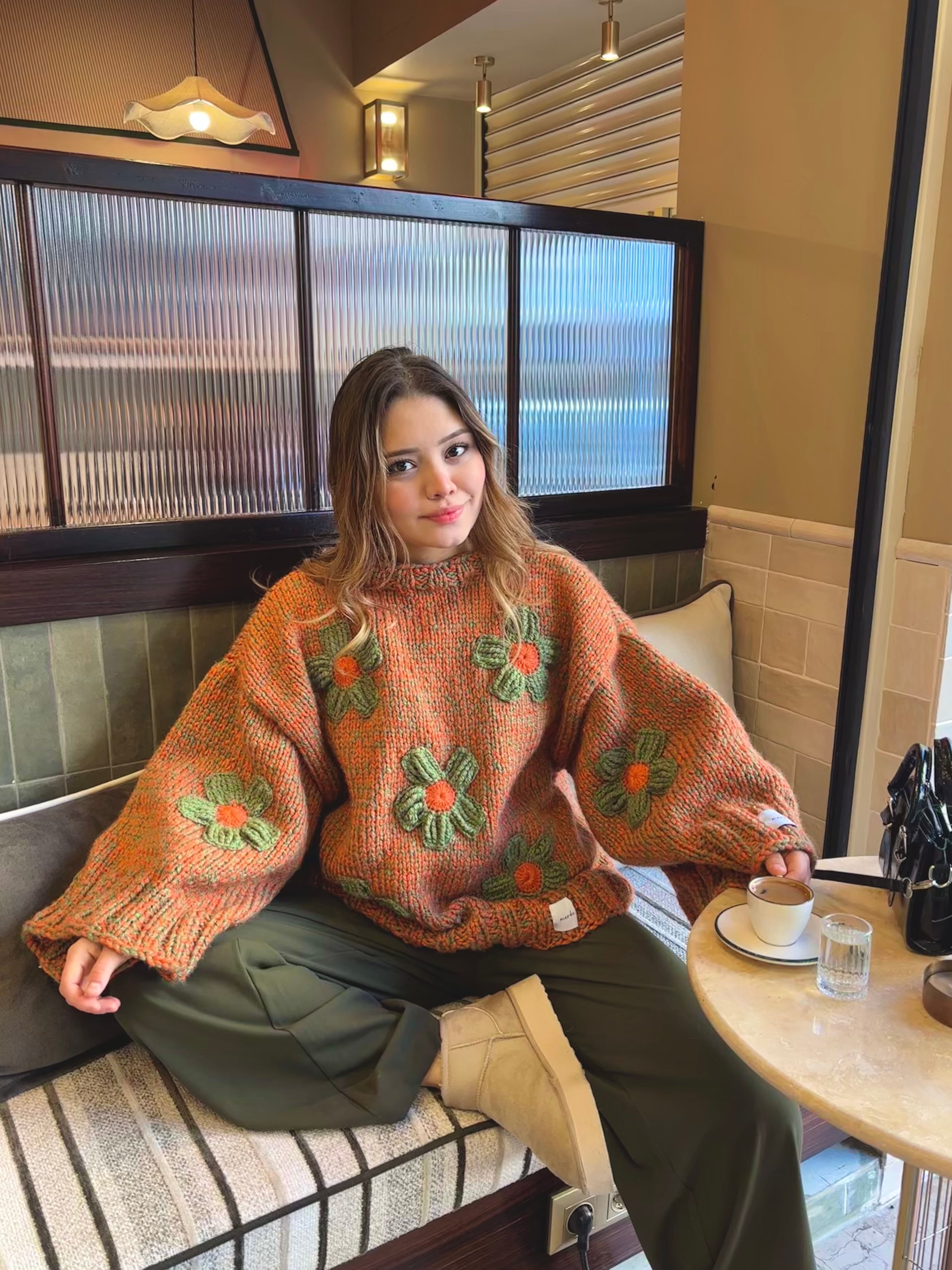 Bloomy El Örgüsü Kazak