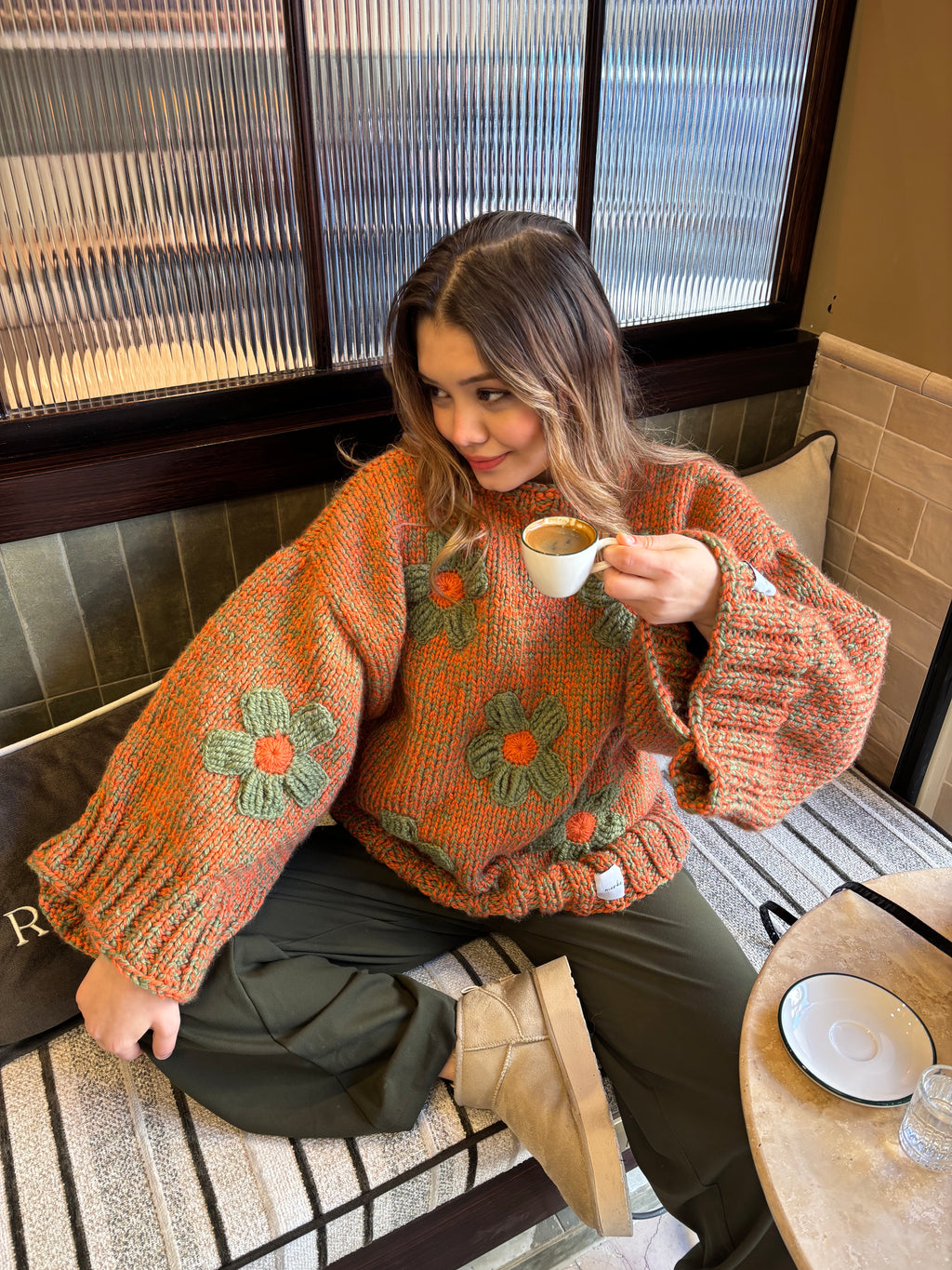 Bloomy El Örgüsü Kazak