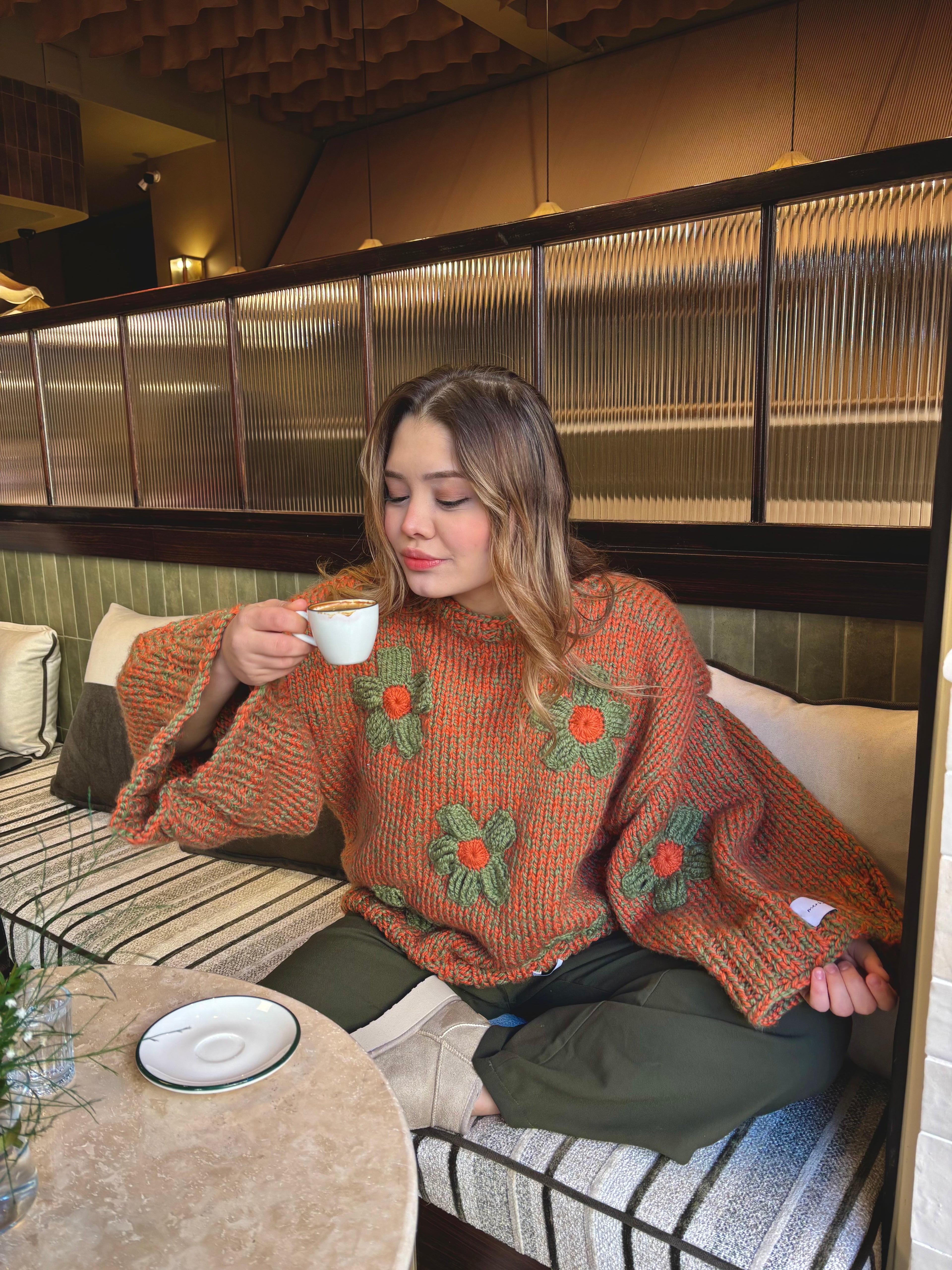 Bloomy El Örgüsü Kazak