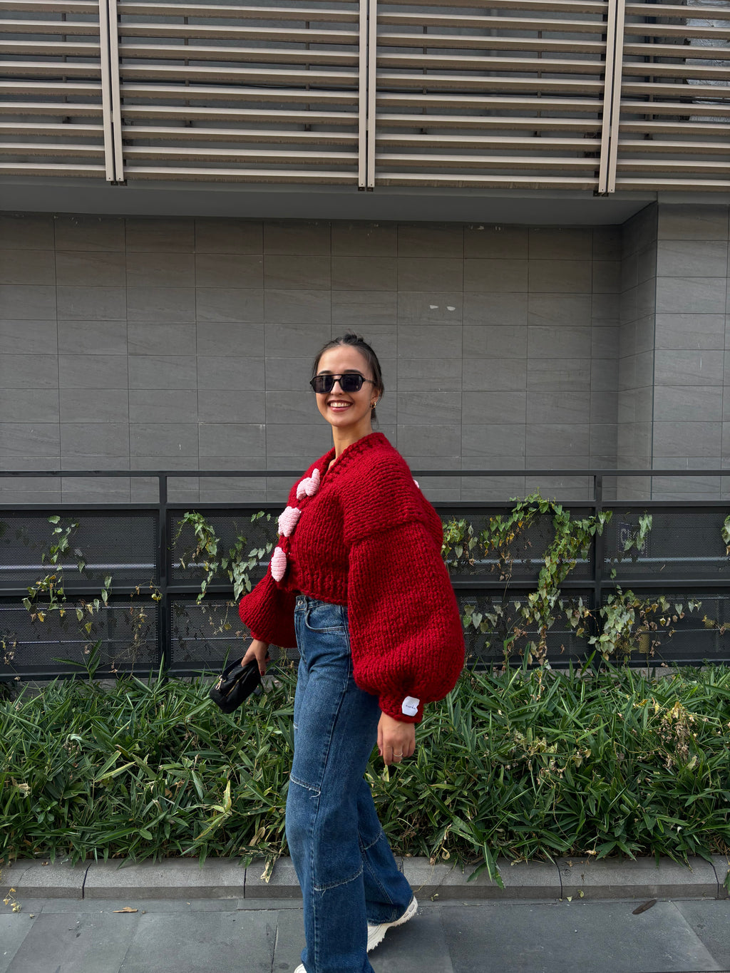 Ribbon El Örgüsü Hırka