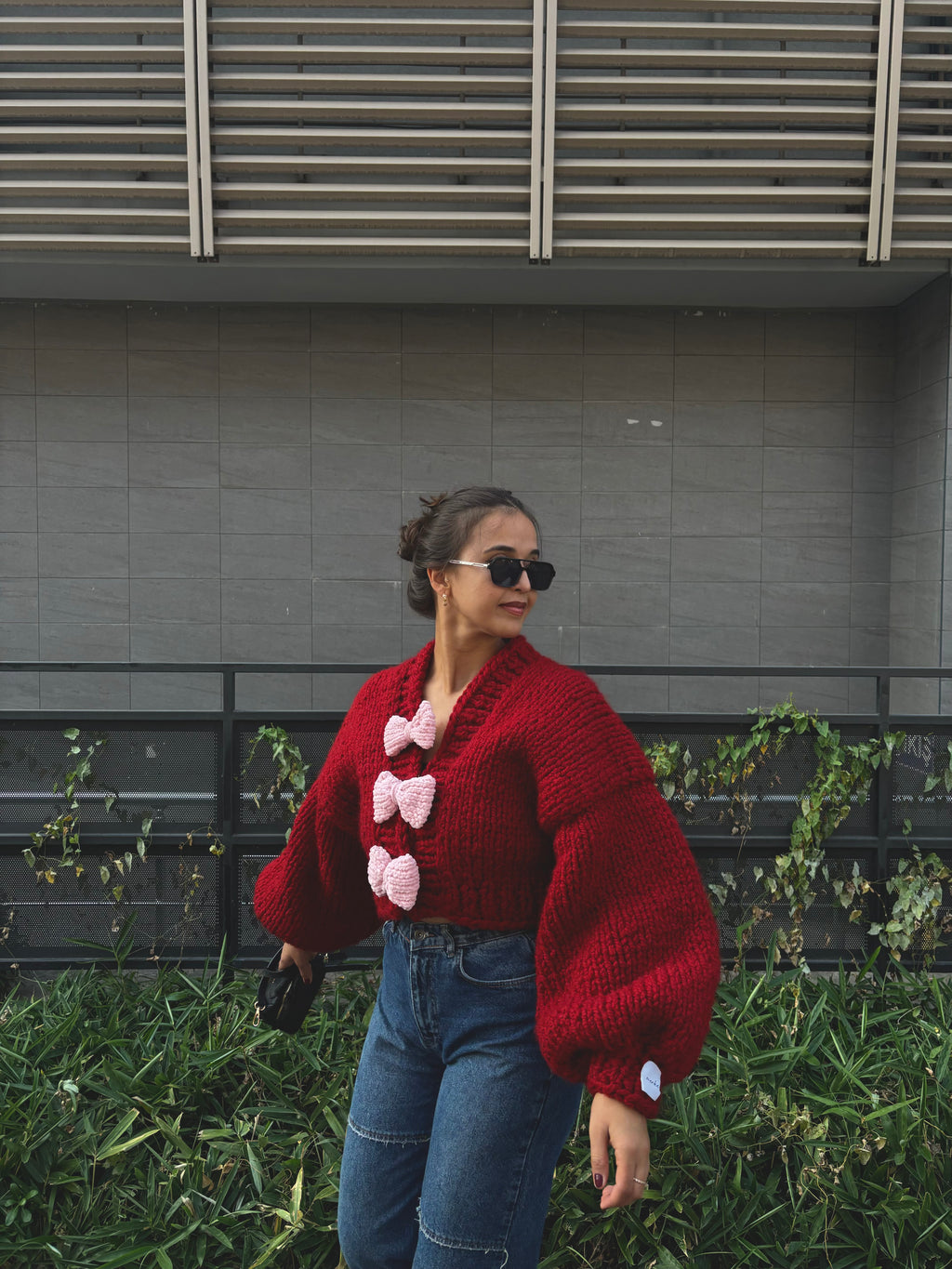 Ribbon El Örgüsü Hırka